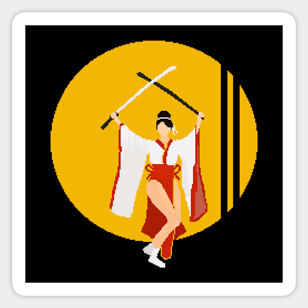 japanese girl kill bill theme Sticker by aphro